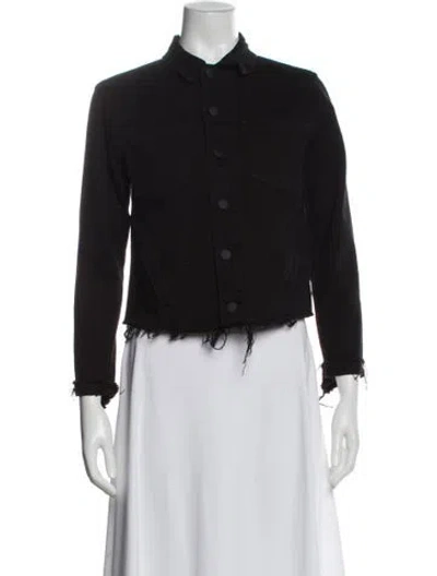 Pre-owned L'agence Denim Jacket In Black