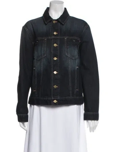 Pre-owned L'agence Denim Jacket In Black