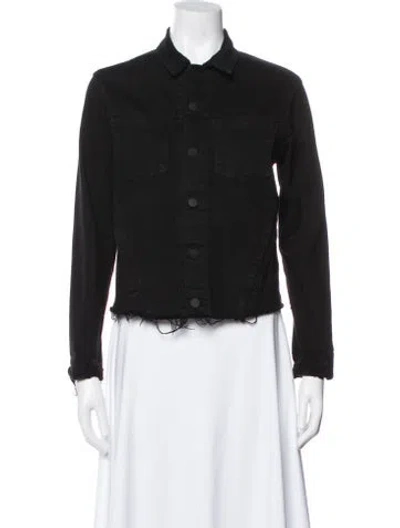 Pre-owned L'agence Denim Jacket In Black