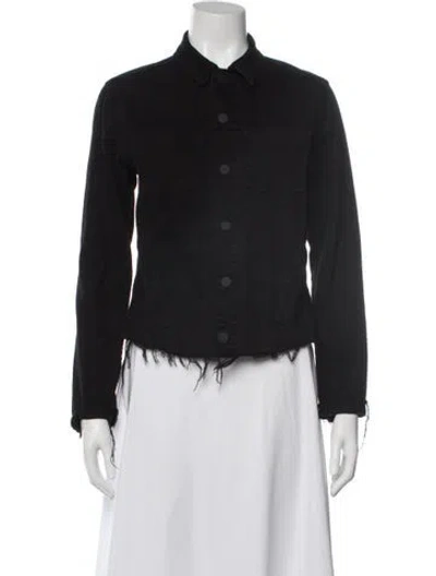 Pre-owned L'agence Denim Jacket In Black