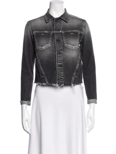 Pre-owned L'agence Denim Jacket In Black