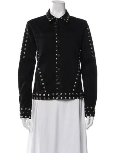 Pre-owned L'agence Denim Jacket In Black