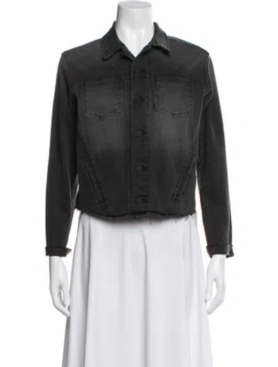 Pre-owned L'agence Denim Jacket In Black