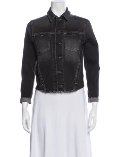 Pre-owned L'agence Denim Jacket In Black