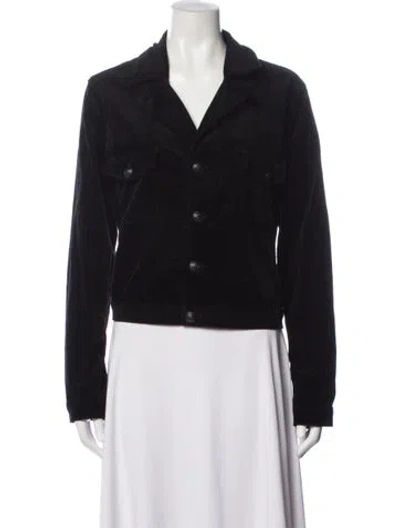 Pre-owned L'agence Denim Jacket In Black