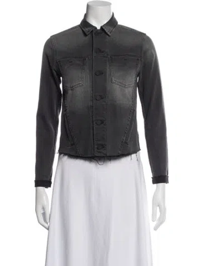 Pre-owned L'agence Denim Jacket In Black