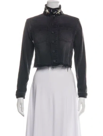 Pre-owned L'agence Denim Jacket In Black