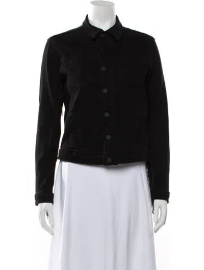 Pre-owned L'agence Denim Jacket In Black
