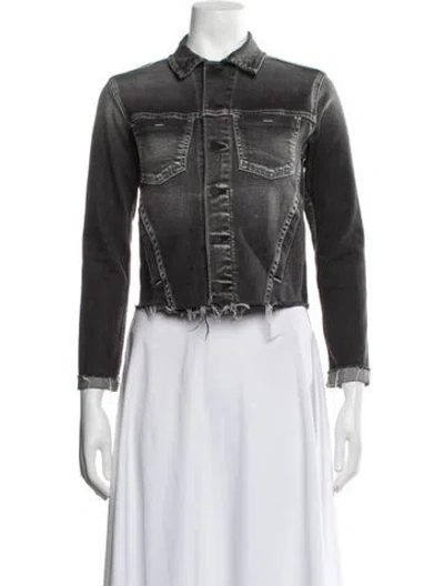 Pre-owned L'agence Denim Jacket In Black