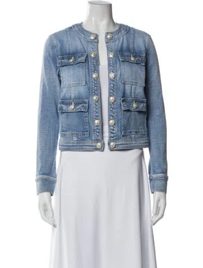 Pre-owned L'agence Denim Jacket In Blue