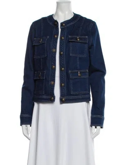 Pre-owned L'agence Denim Jacket In Blue