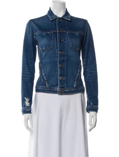 Pre-owned L'agence Denim Jacket In Blue