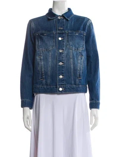 Pre-owned L'agence Denim Jacket In Blue