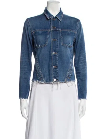 Pre-owned L'agence Denim Jacket In Blue