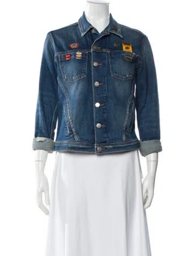Pre-owned L'agence Denim Jacket In Blue