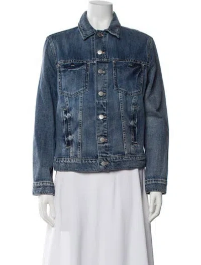 Pre-owned L'agence Denim Jacket In Blue