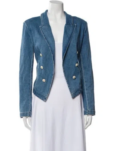 Pre-owned L'agence Denim Jacket In Blue
