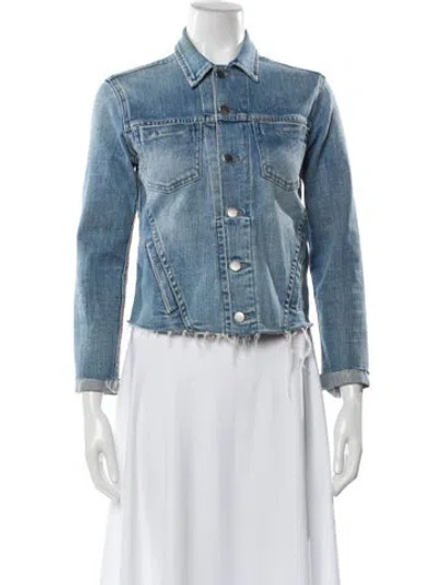 Pre-owned L'agence Denim Jacket In Blue