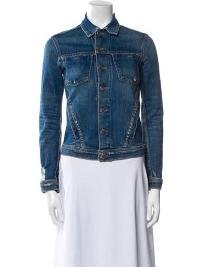 Pre-owned L'agence Denim Jacket In Blue