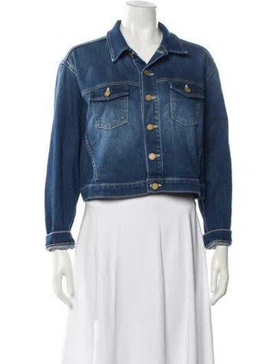Pre-owned L'agence Denim Jacket In Blue