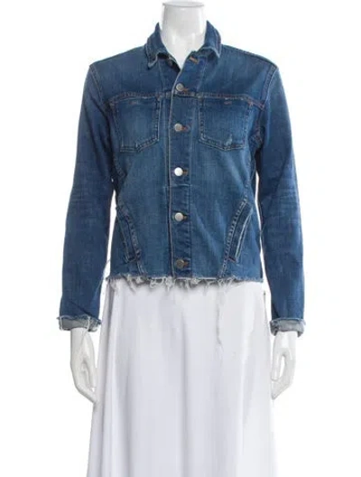 Pre-owned L'agence Denim Jacket In Blue
