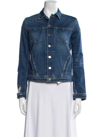 Pre-owned L'agence Denim Jacket In Blue
