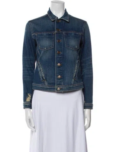 Pre-owned L'agence Denim Jacket In Blue