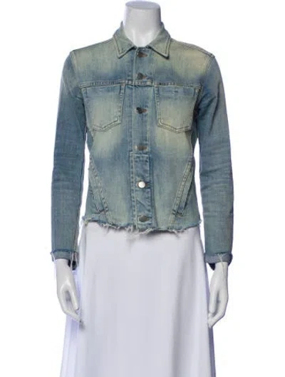 Pre-owned L'agence Denim Jacket In Blue