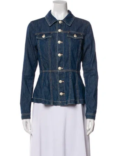 Pre-owned L'agence Denim Jacket In Blue