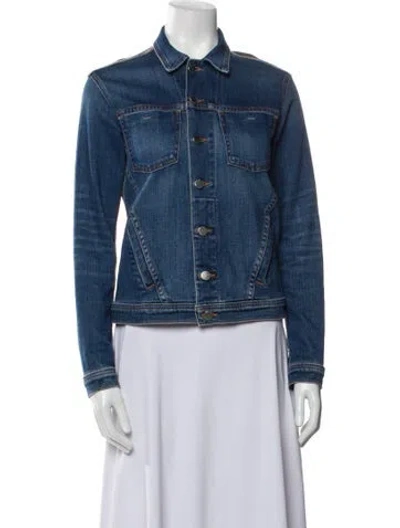Pre-owned L'agence Denim Jacket In Blue