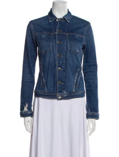 Pre-owned L'agence Denim Jacket In Blue