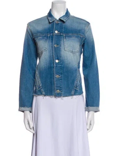 Pre-owned L'agence Denim Jacket In Blue