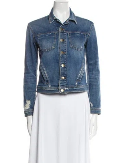 Pre-owned L'agence Denim Jacket In Blue