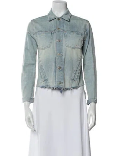 Pre-owned L'agence Denim Jacket In Blue