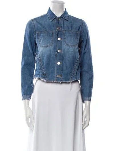 Pre-owned L'agence Denim Jacket In Blue