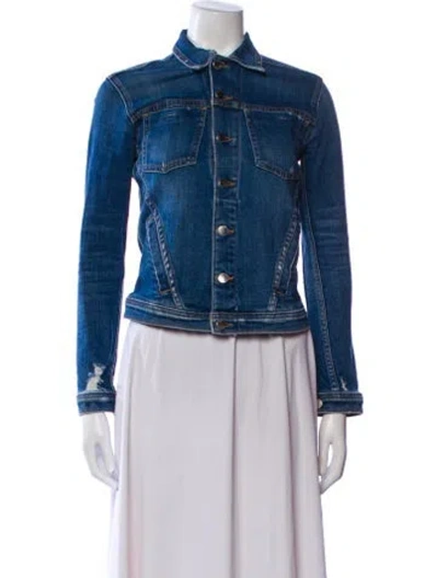Pre-owned L'agence Denim Jacket In Blue