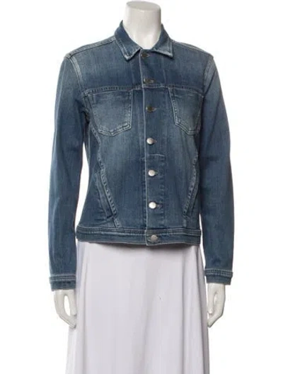Pre-owned L'agence Denim Jacket In Blue