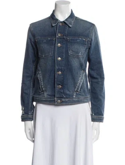 Pre-owned L'agence Denim Jacket In Blue