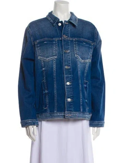 Pre-owned L'agence Denim Jacket In Blue