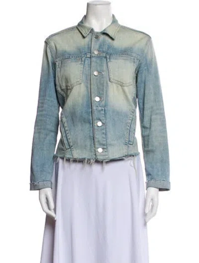 Pre-owned L'agence Denim Jacket In Blue