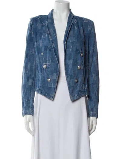 Pre-owned L'agence Denim Jacket In Blue