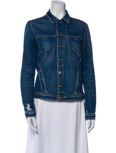 Pre-owned L'agence Denim Jacket In Blue