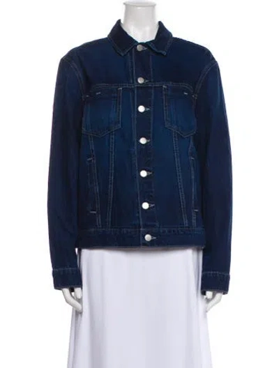 Pre-owned L'agence Denim Jacket In Blue