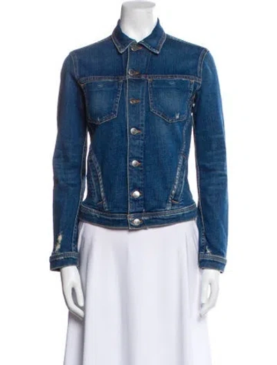 Pre-owned L'agence Denim Jacket In Blue