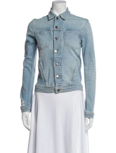 Pre-owned L'agence Denim Jacket In Blue