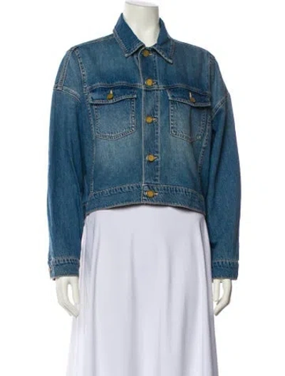 Pre-owned L'agence Denim Jacket In Blue