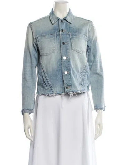 Pre-owned L'agence Denim Jacket In Blue
