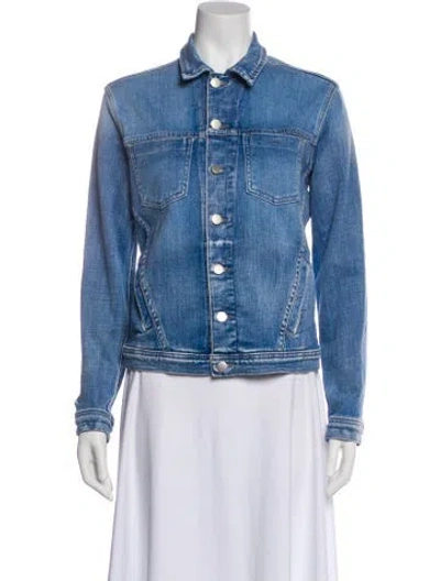 Pre-owned L'agence Denim Jacket In Blue