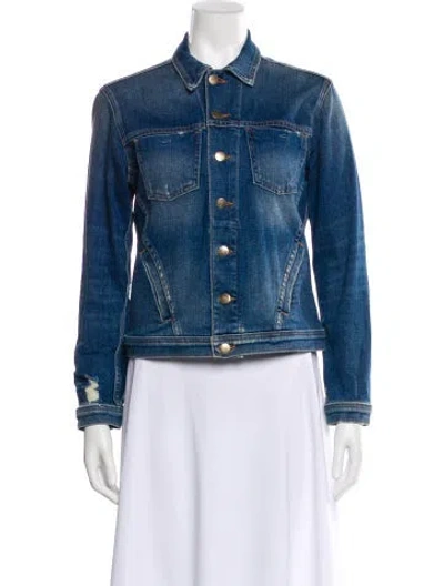 Pre-owned L'agence Denim Jacket In Blue