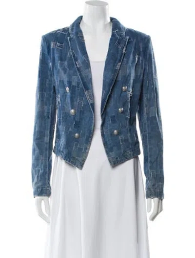 Pre-owned L'agence Denim Jacket In Blue